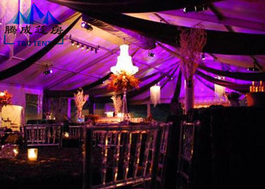 Tiendas del acontecimiento de la boda del Gazebo de la carpa con el panel de bocadillo y la cortina de la pared