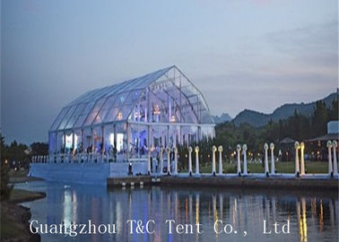 Tienda del partido del restaurante o del jardín 20x40, tienda al aire libre del acontecimiento del claro con el tejado transparente del PVC