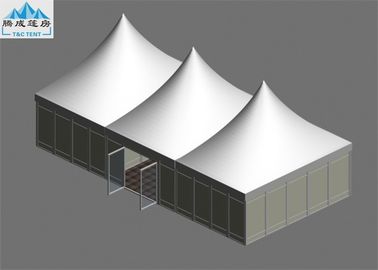 Tienda grande de Warehouse del tejado blanco, tienda colorida del Gazebo de la pagoda de la pared del PVC del marco de aluminio para el festival