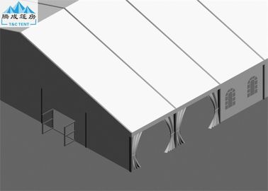 Estilo europeo resistente del PVC del tejado de la carpa del partido del toldo de la nieve blanca de la tienda los 25x45M
