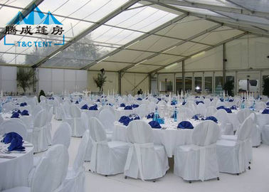 Tamaño a elección de PVC de la cubierta de las tiendas exteriores transparentes del acontecimiento para la ceremonia de boda