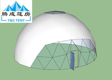 acero del diámetro de los 5M y bola transparente de la bóveda geodésica del PVC diseñada para el acontecimiento deportivo al aire libre