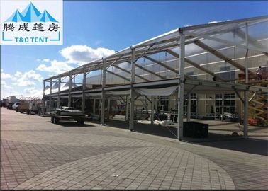 Estructura al aire libre de la tienda del partido del autobús de dos pisos de aluminio del marco con el vidrio y la pared del ABS